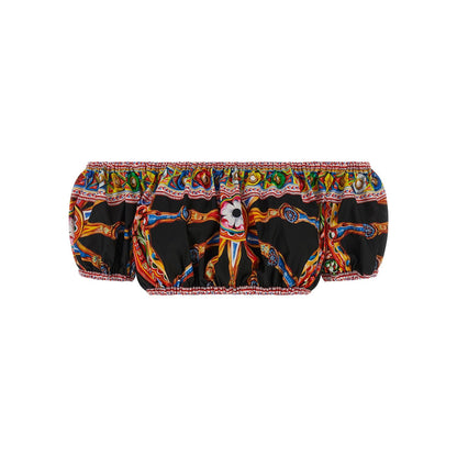 Dolce & Gabbana Multicolor Cotton Pattern Shirt
