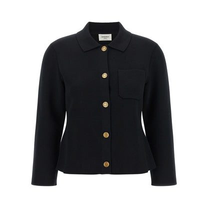 Saint Laurent Black Wool Cardigan