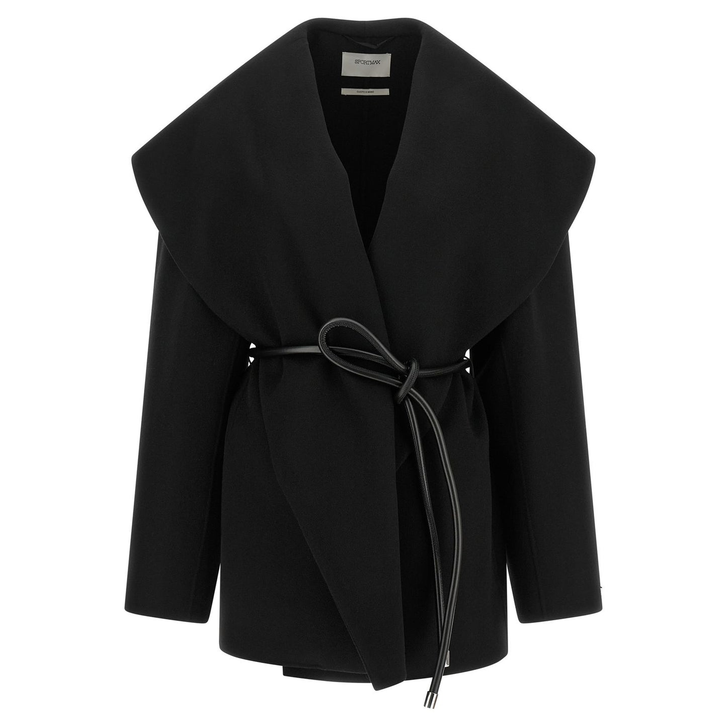 Sportmax Black Wool Coat