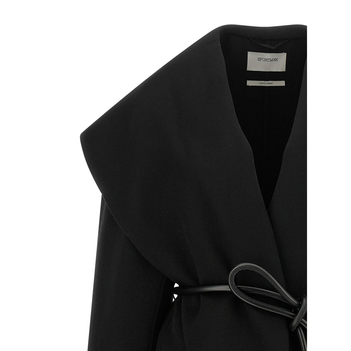 Sportmax Black Wool Coat