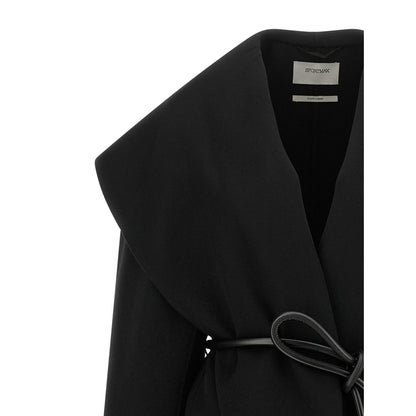 Sportmax Black Wool Coat