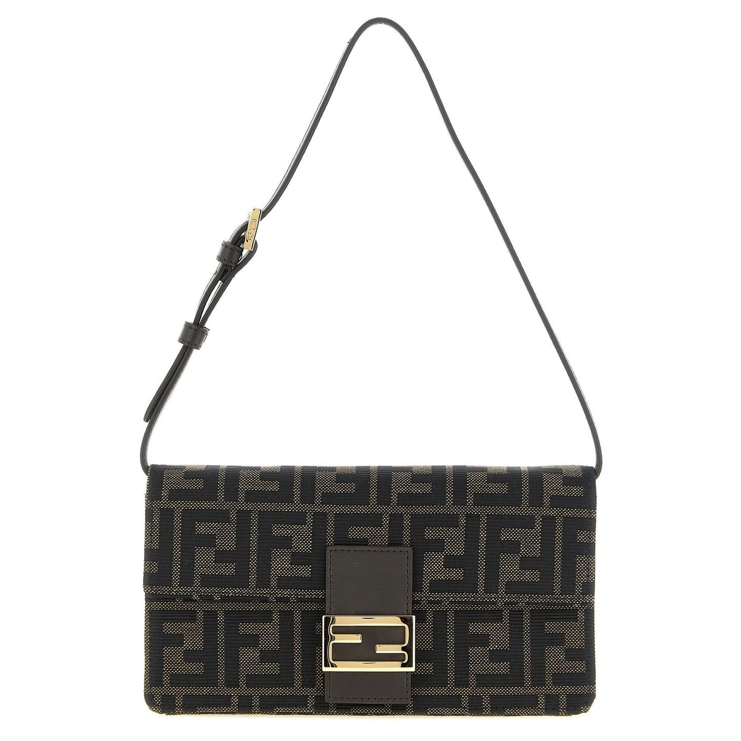Fendi Brown Polyester Cardholder