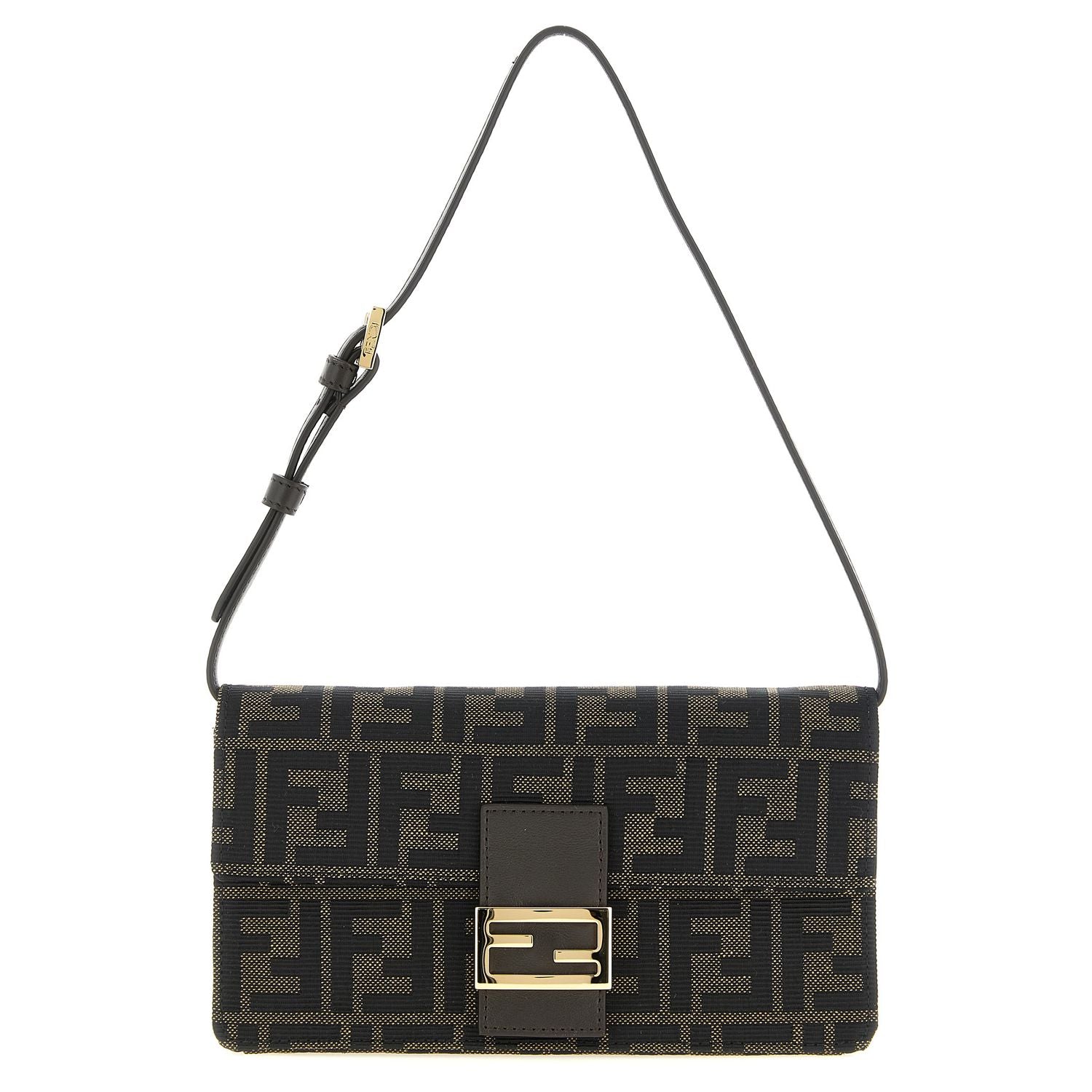 Fendi Brown Polyester Cardholder