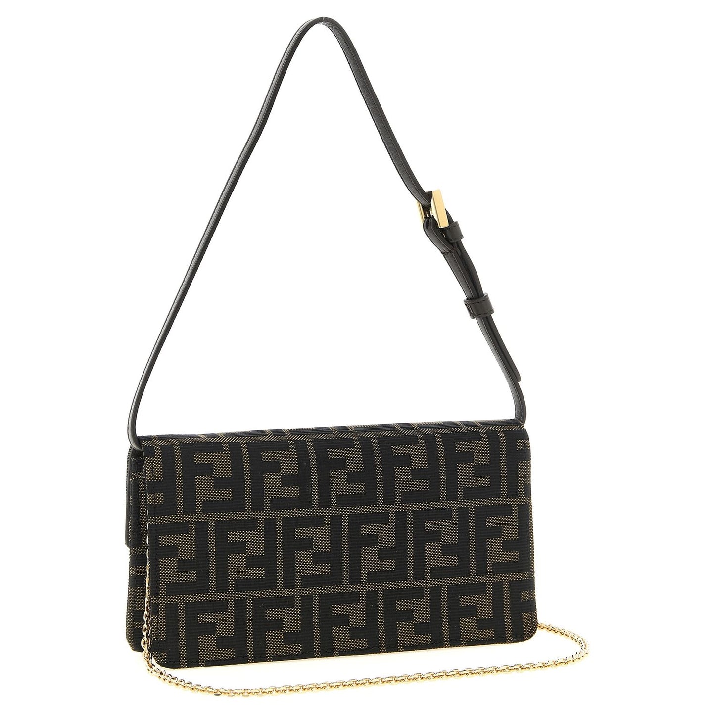 Fendi Brown Polyester Cardholder