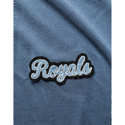 Dolce & Gabbana Blue Cotton Collared Short Sleeves T-shirt