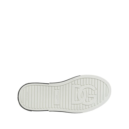 Dolce & Gabbana White Perforated Custom 2.Zero Sneakers Shoes