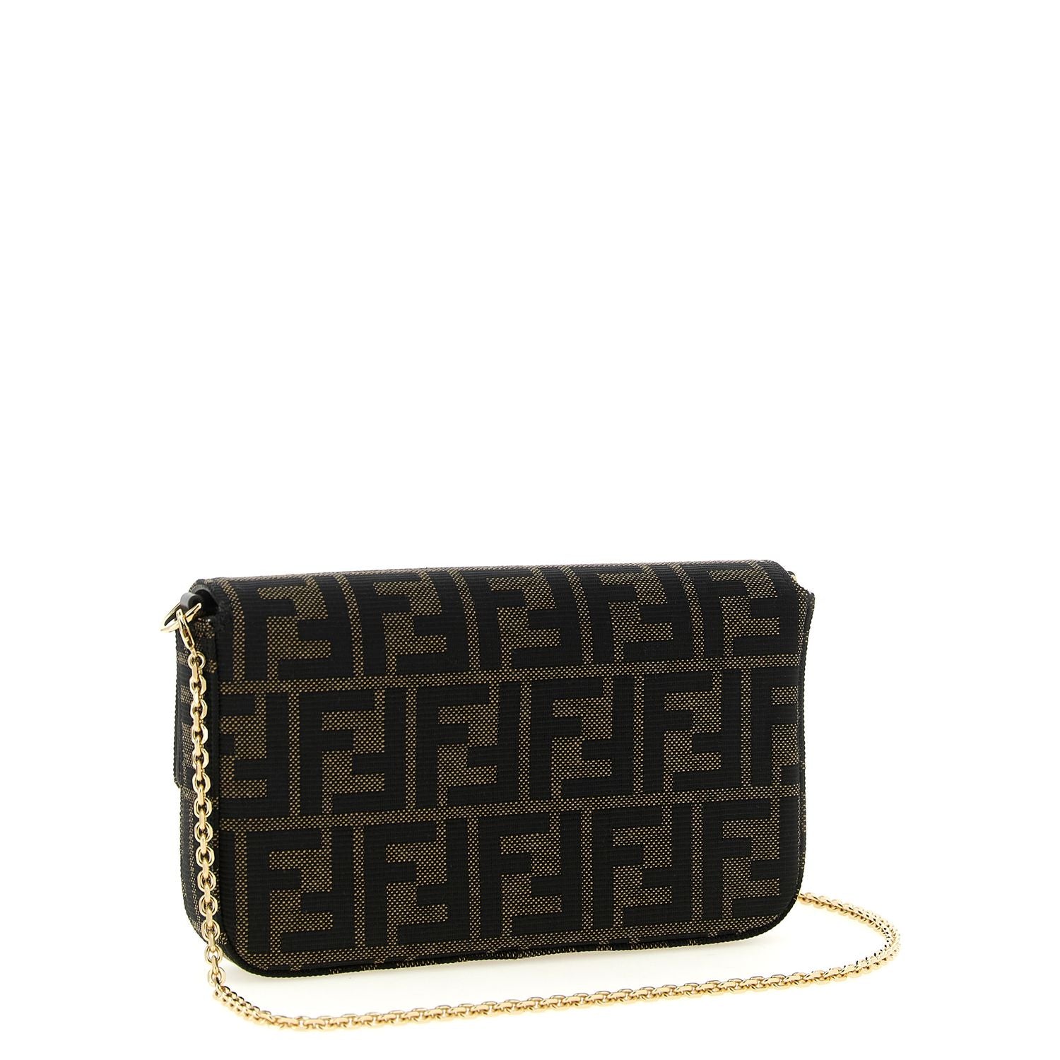 Fendi Brown Polyester Cardholder