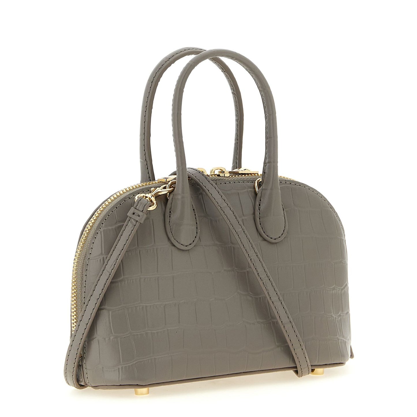 Self-Portrait Gray Cowhide Handbag