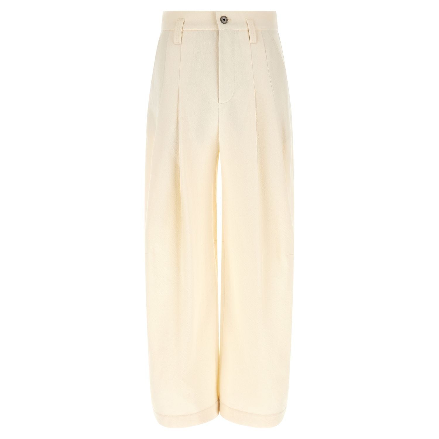 Brunello Cucinelli White Cotton Casual Pants