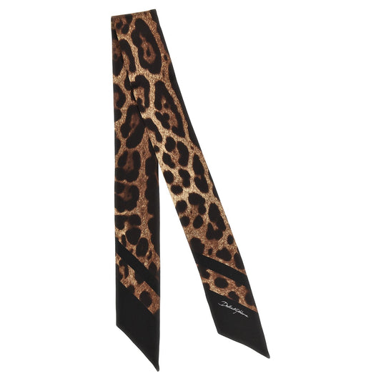 Dolce & Gabbana Brown Silk Foulard