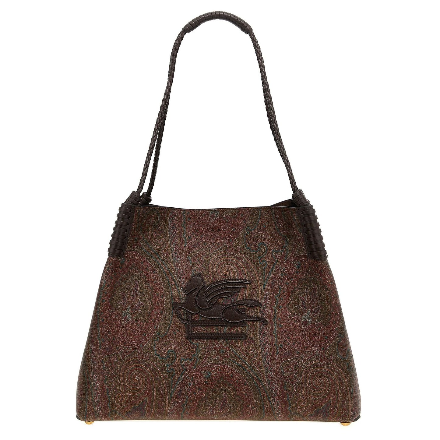 Etro Brown Cotton Tote Bag