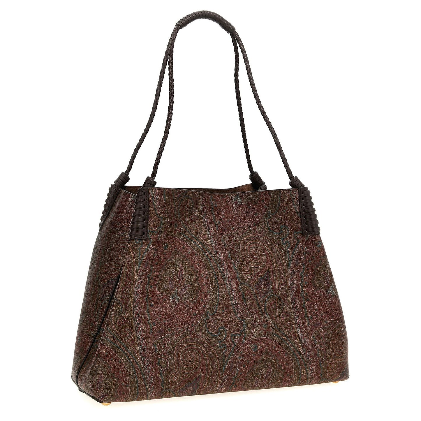 Etro Brown Cotton Tote Bag