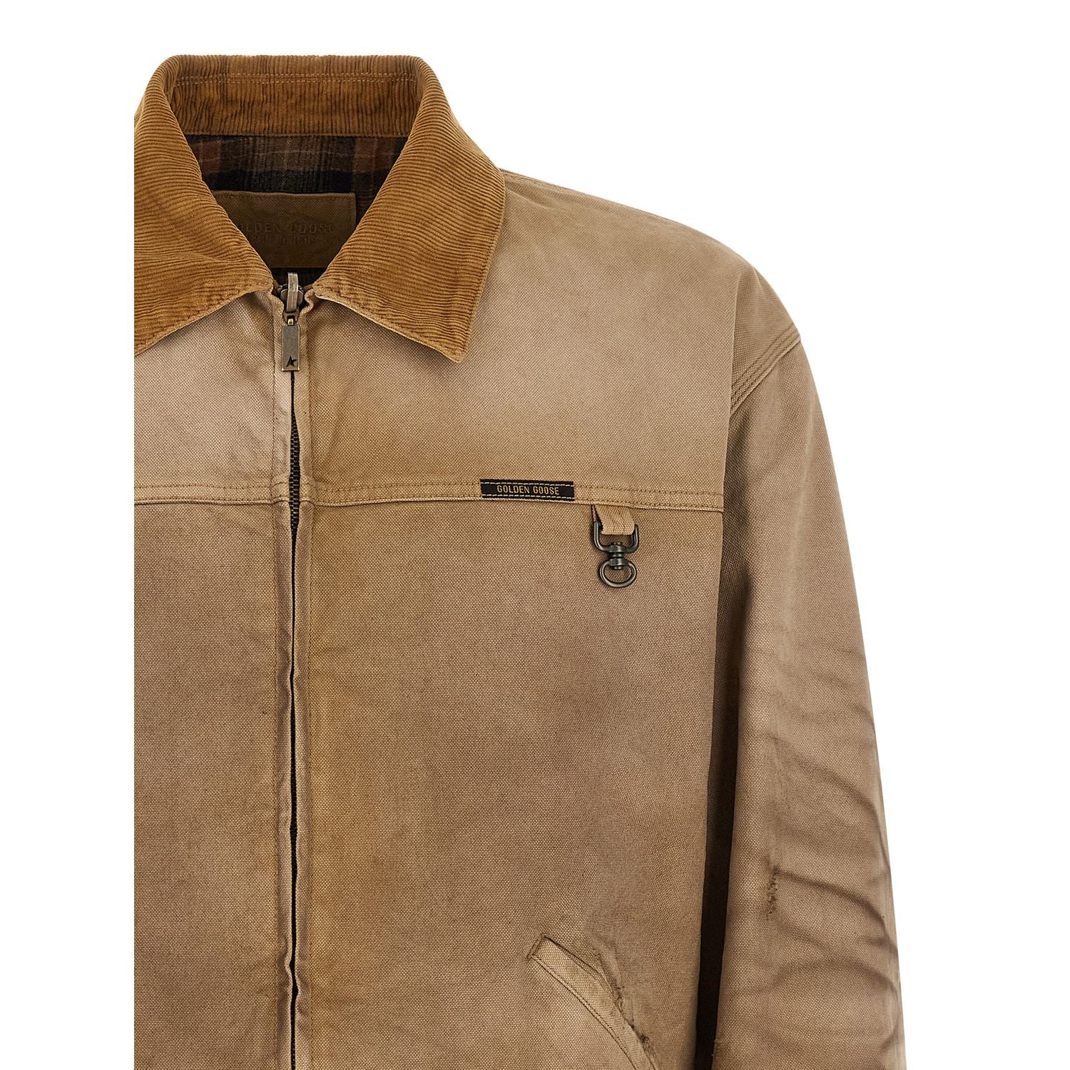 Golden Goose Beige Cotton Shell Jacket