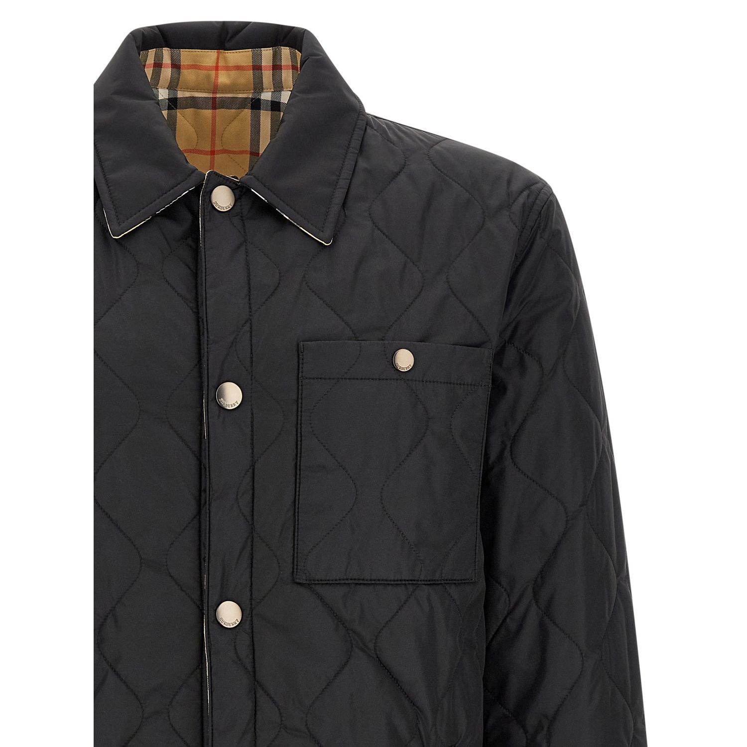 Burberry Black Polyamide Full-Length Jacket