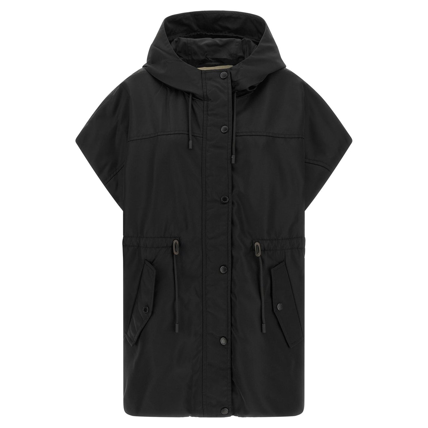 Max Mara Black Polyamide Sleeveless Jacket
