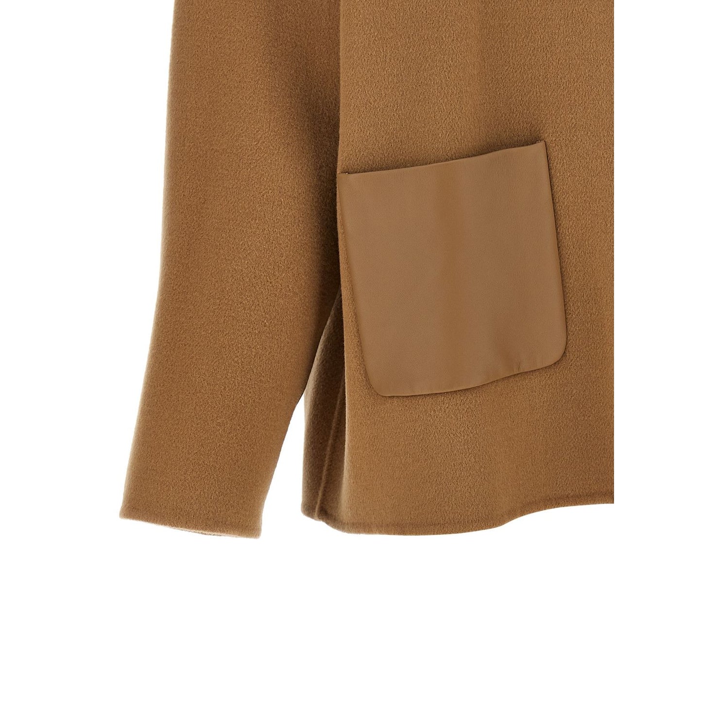 Max Mara Beige Virgin Wool Coat
