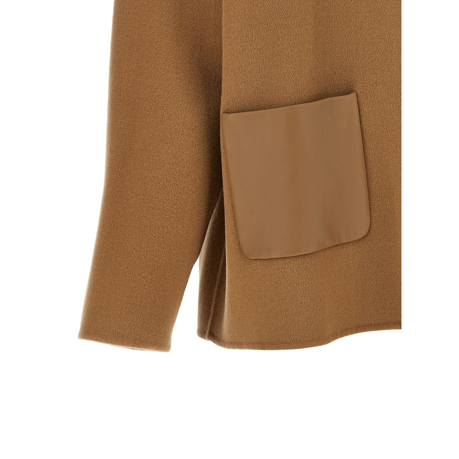 Max Mara Beige Virgin Wool Coat