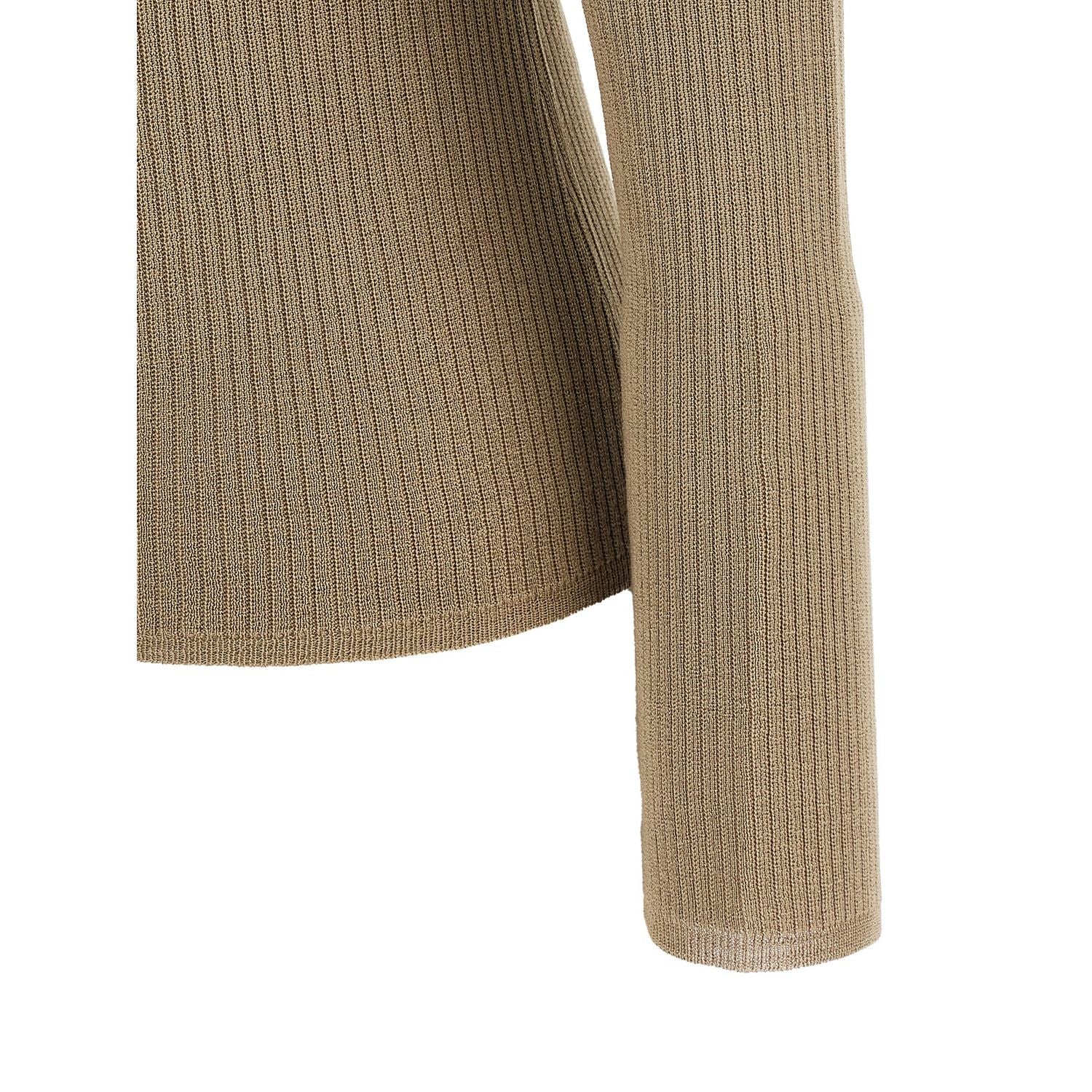 Max Mara Beige Silk Cardigan