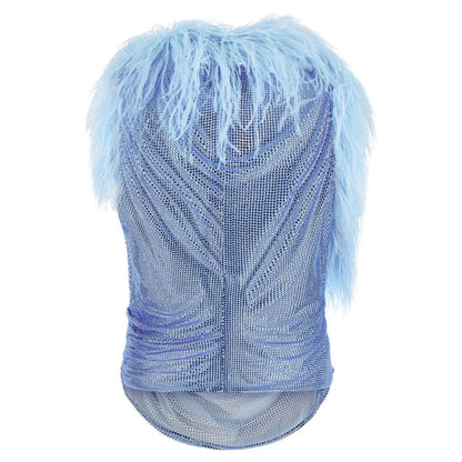 Giuseppe Di Morabito Blue Polyamide Tank Tops