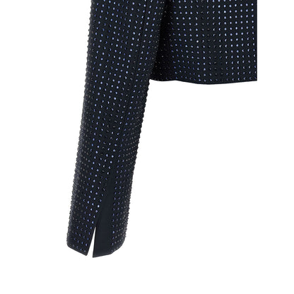 PINKO Blue Polyester Full-Length Jacket