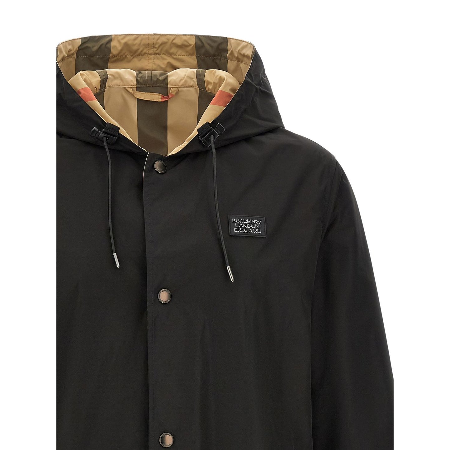 Burberry Black Polyester Coat