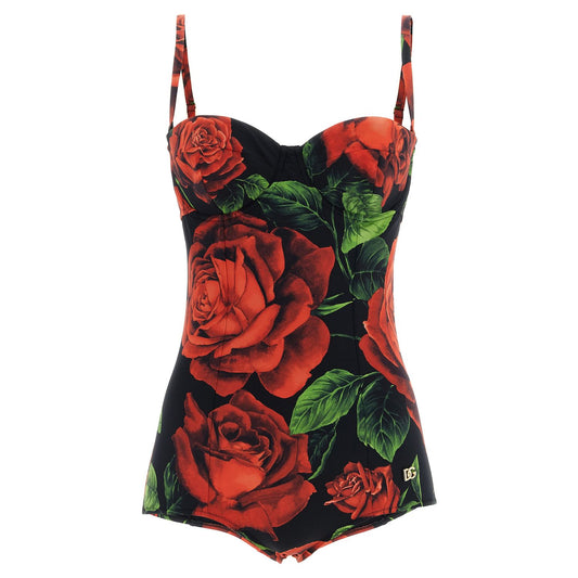 Dolce & Gabbana Multicolor Polyamide One-Piece Swimsuit