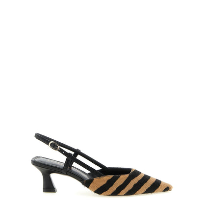 Stuart Weitzman Multicolor Calfskin Mid Heel Pumps