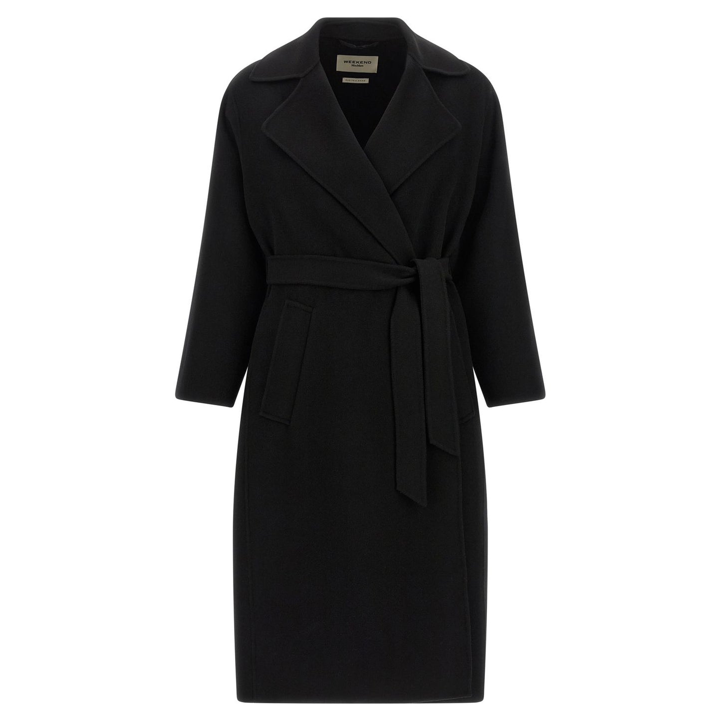 Max Mara Black Virgin Wool Coat