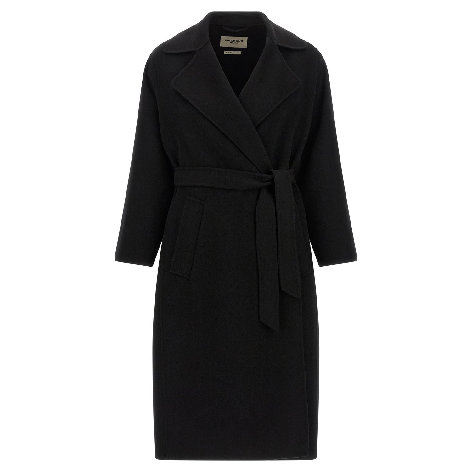Max Mara Black Virgin Wool Coat