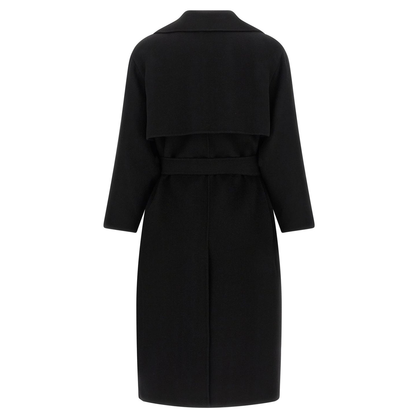 Max Mara Black Virgin Wool Coat