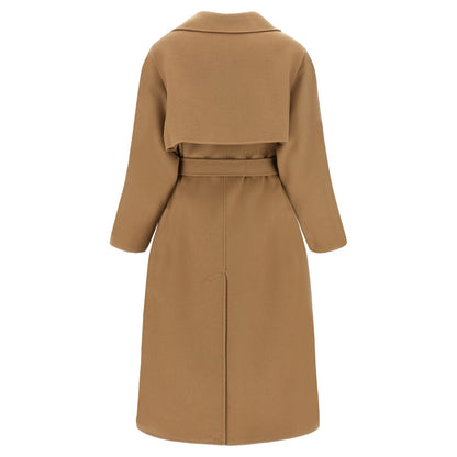 Max Mara Beige Virgin Wool Coat