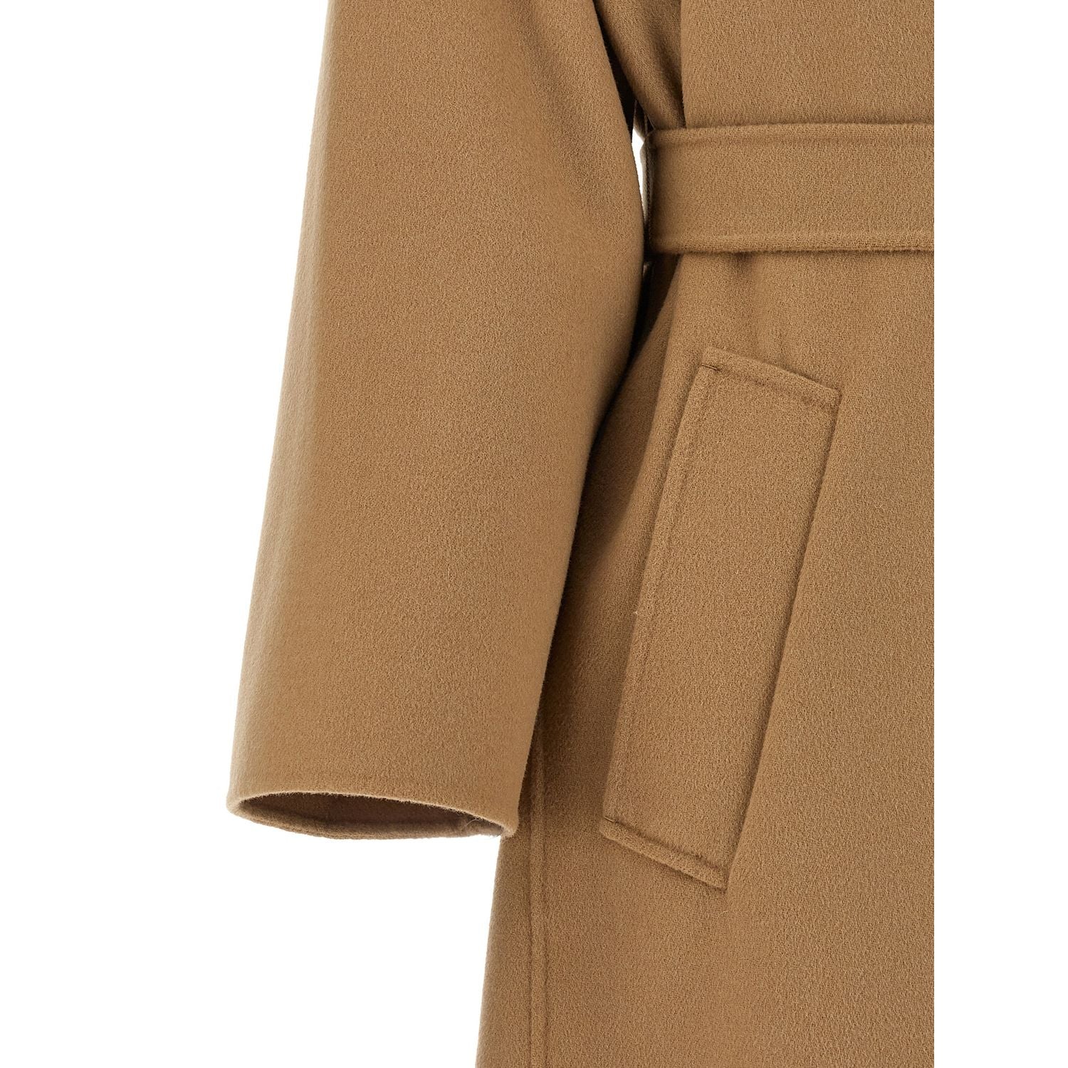 Max Mara Beige Virgin Wool Coat