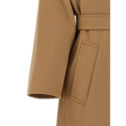 Max Mara Beige Virgin Wool Coat