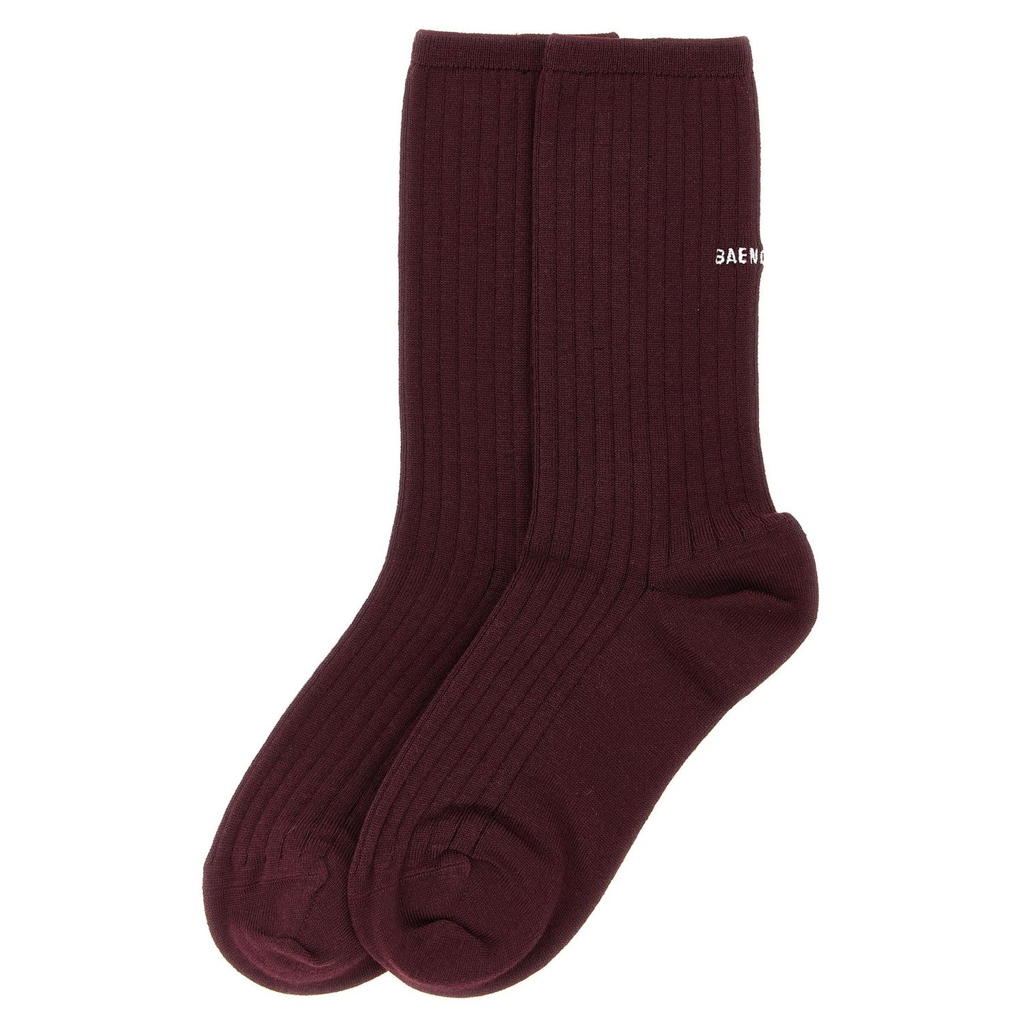 Balenciaga Bordeaux Wool Socks
