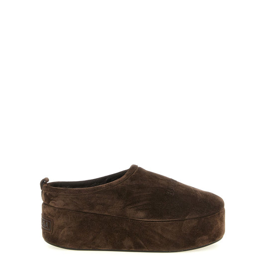 Balenciaga Brown Calfskin Mules
