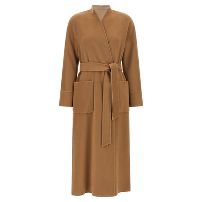 Max Mara Beige Wool Coat
