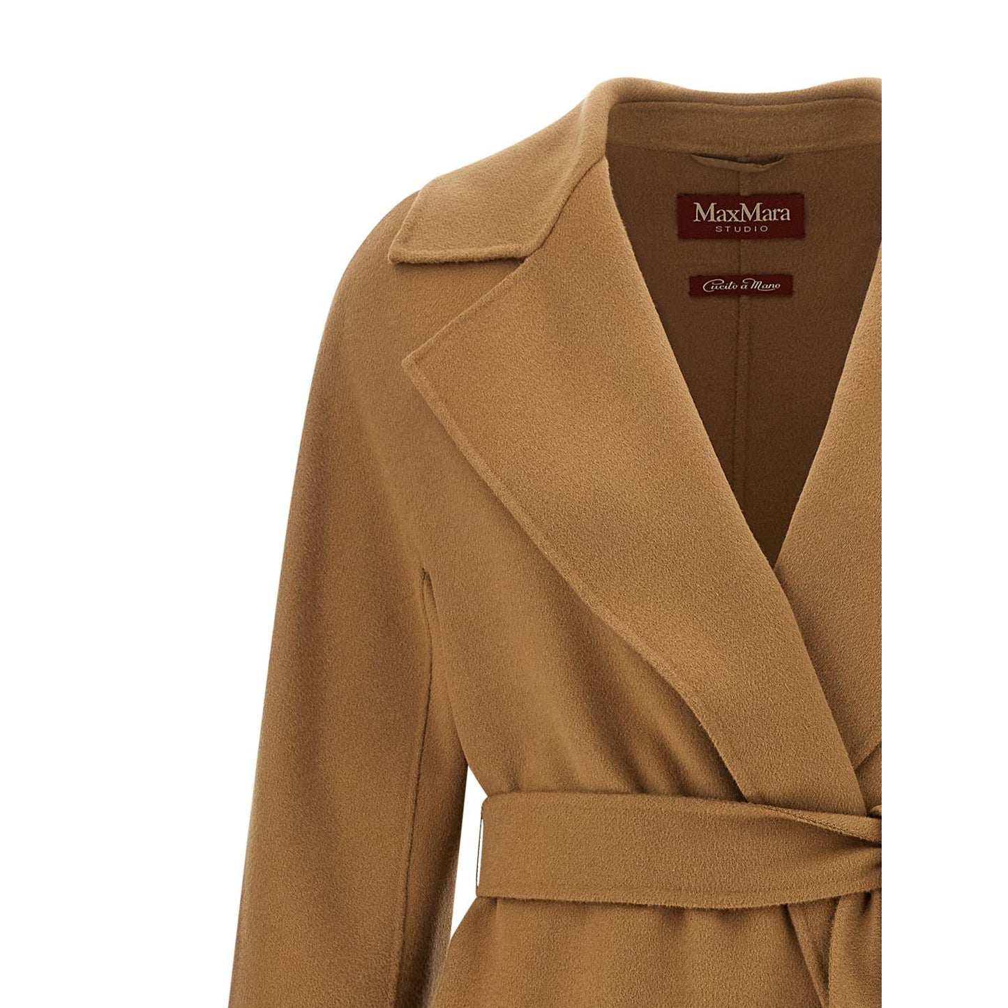 Max Mara Beige Virgin Wool Coat