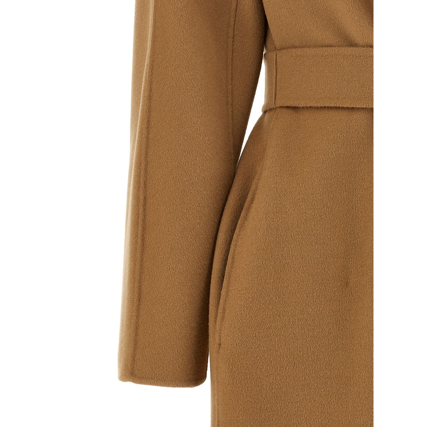 Max Mara Beige Virgin Wool Coat
