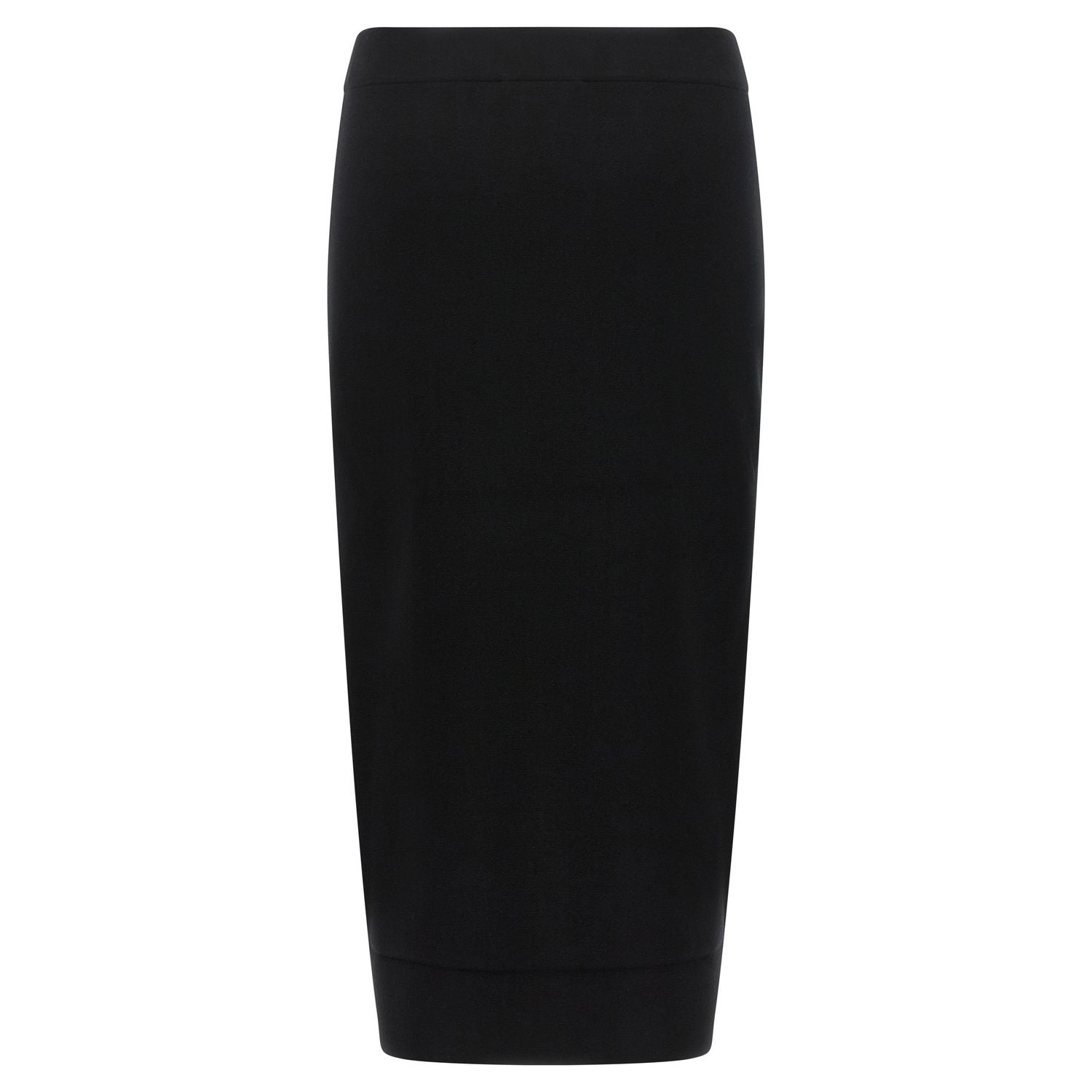 Max Mara Black Viscose Midi Skirt