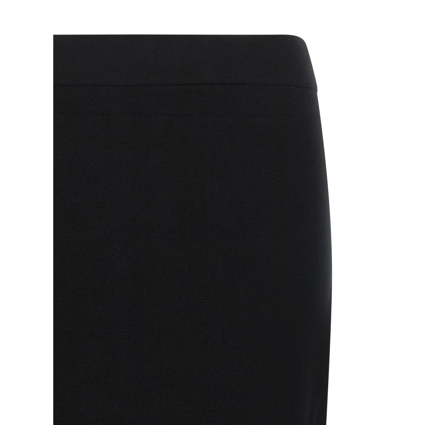Max Mara Black Viscose Midi Skirt