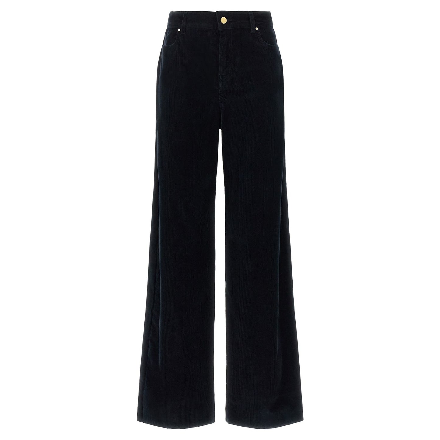 Max Mara Blue Cotton Casual Pants