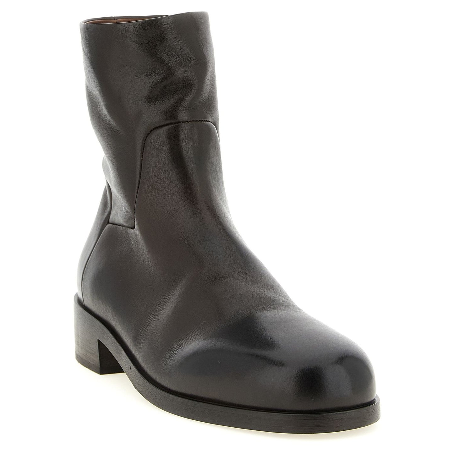 Marsell Brown Calfskin Ankle Boots