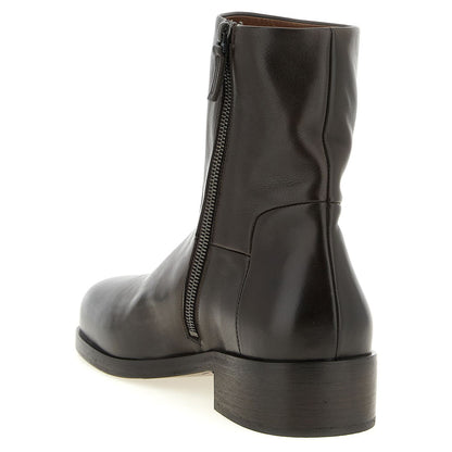 Marsell Brown Calfskin Ankle Boots