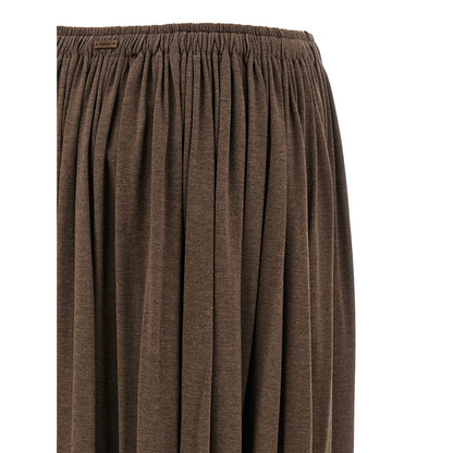 Max Mara Brown Lyocell Mini Skirt