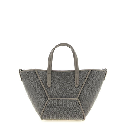 Brunello Cucinelli Gray Calfskin Handbag