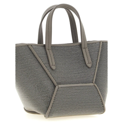 Brunello Cucinelli Gray Calfskin Handbag