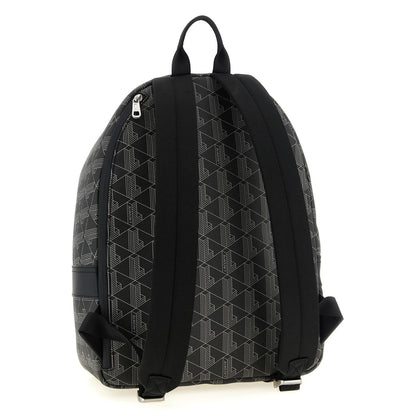 Lacoste Black Pvc Backpack