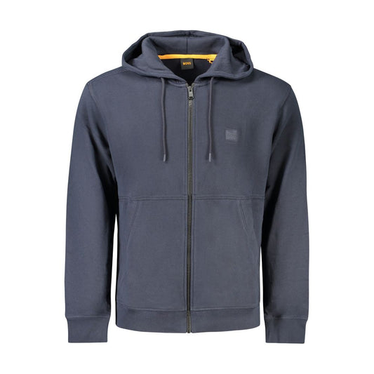 Hugo Boss Blue Cotton Men's Sweatshirt