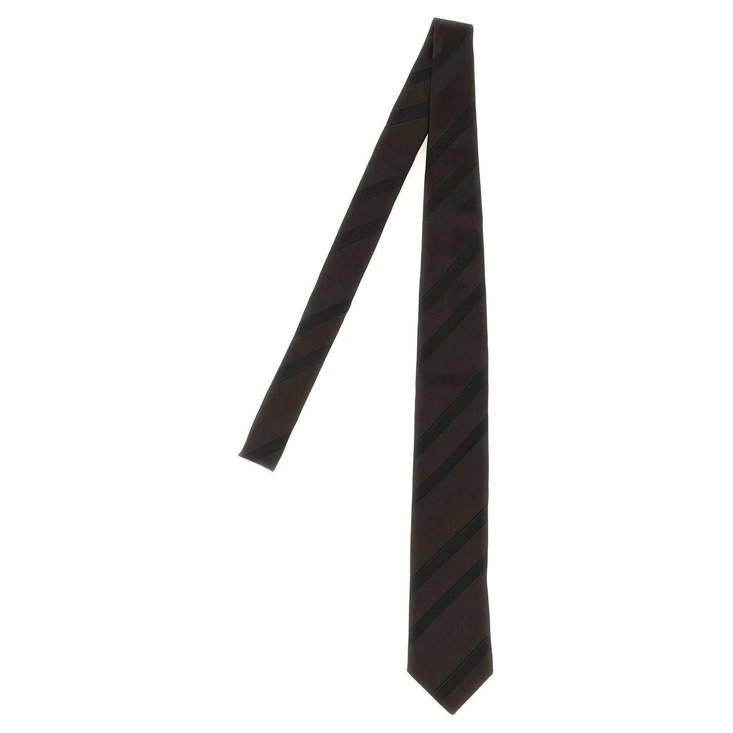 Brunello Cucinelli Brown Silk Tie