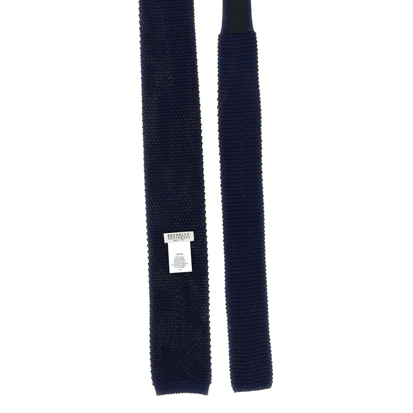 Brunello Cucinelli Blue Silk Tie